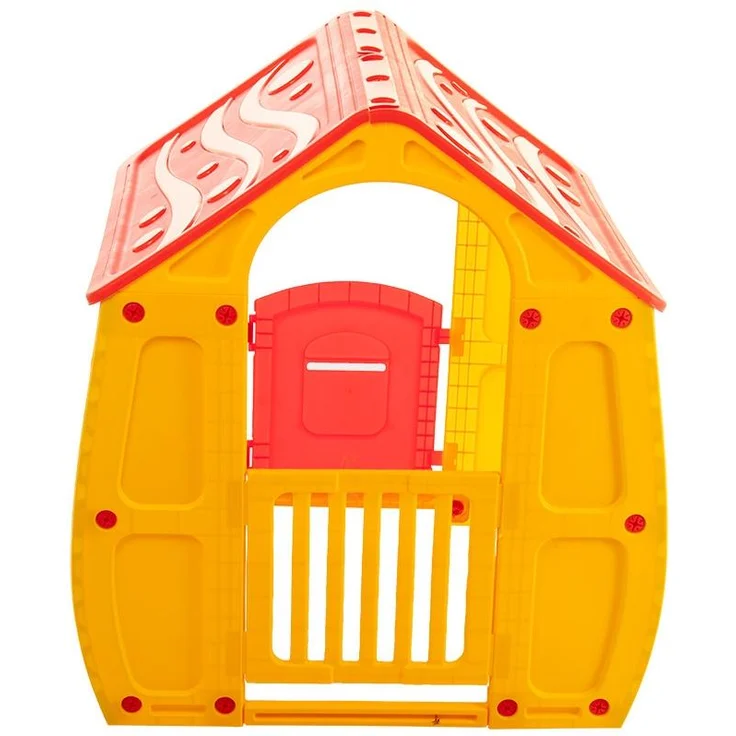 Starplast 'Magical House' Spielhaus, ab 2 Jahren, 102 x 90 x 109 cm, rot/grün/gelb – Bild 5