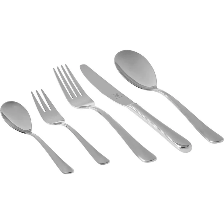 Justinus Besteckset Aventus, 30-teiliges Besteckset aus Silber, Metall für Essen & Trinken
