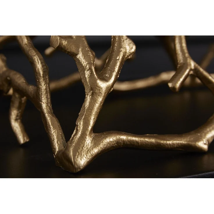 Stilvoller Kerzenständer CANDELA 60cm gold Aluminium Kerzenhalter – Bild 6