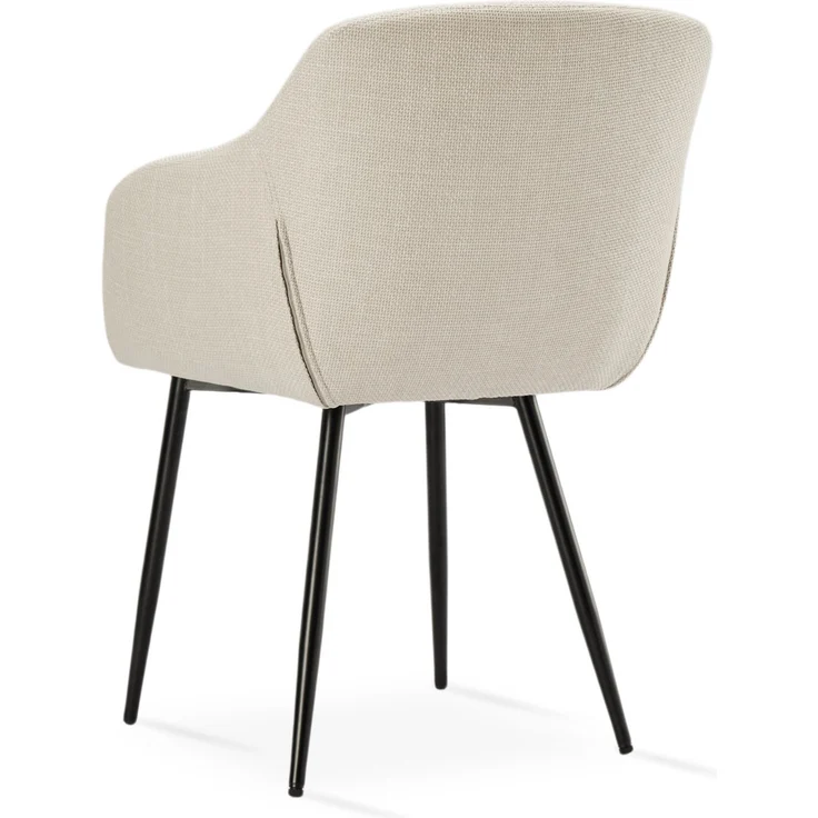 GOEURVANT 711 Esszimmerstühle 2er-Set mit Armlehnen, Webstoff - Beige Stoff – Bild 6