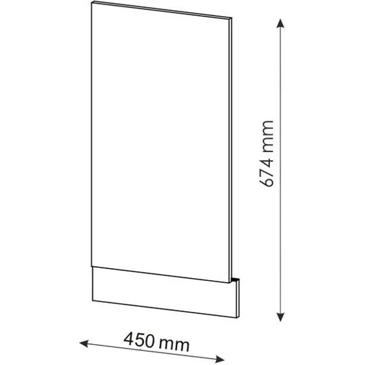 Vicco Frontblende Fame-Line, Grün-Gold Landhaus/Eiche, 45 cm ohne Arbeitsplatte (1 St) – Bild 2