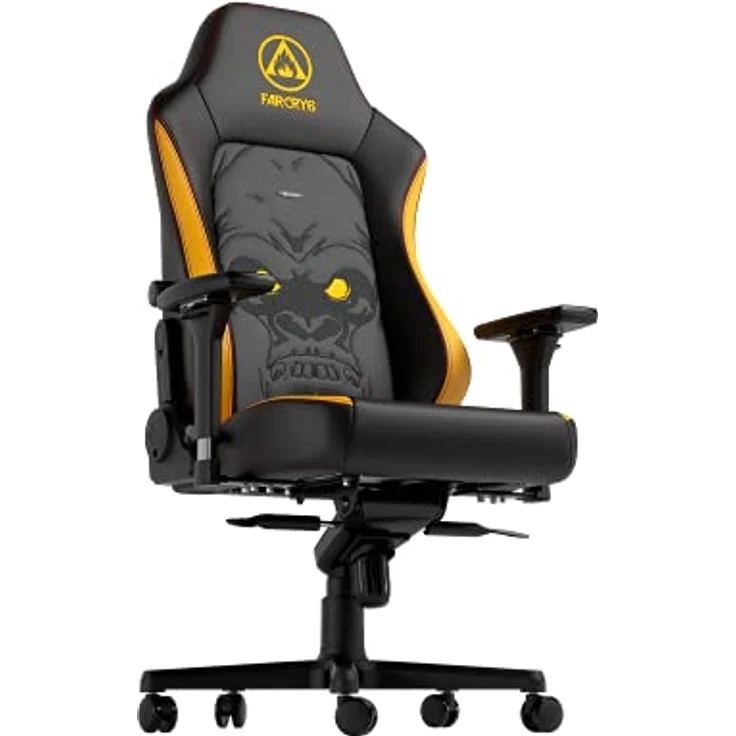 noblechairs HERO Gaming-Stuhl - Far Cry 6 Special Edition, PU-Kunstlederbezug in Schwarz und Gelb, ergonomisch verstellbar, bis 150 kg belastbar – Bild 5