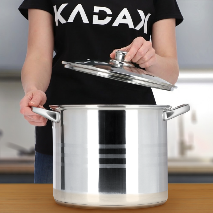KADAX Stahltopf mit Deckel Induktion Bigos 26cm 11 L – Bild 5