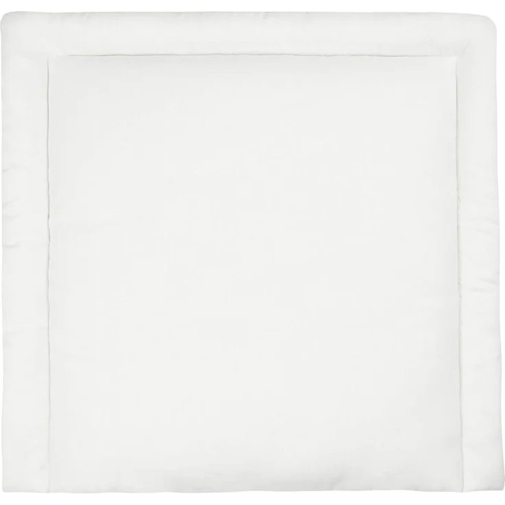 KraftKids Wickelauflage in Leinen leicht grünes Weiß, Wickelunterlage 75x70 cm (BxT), Wickelkissen – Bild 1