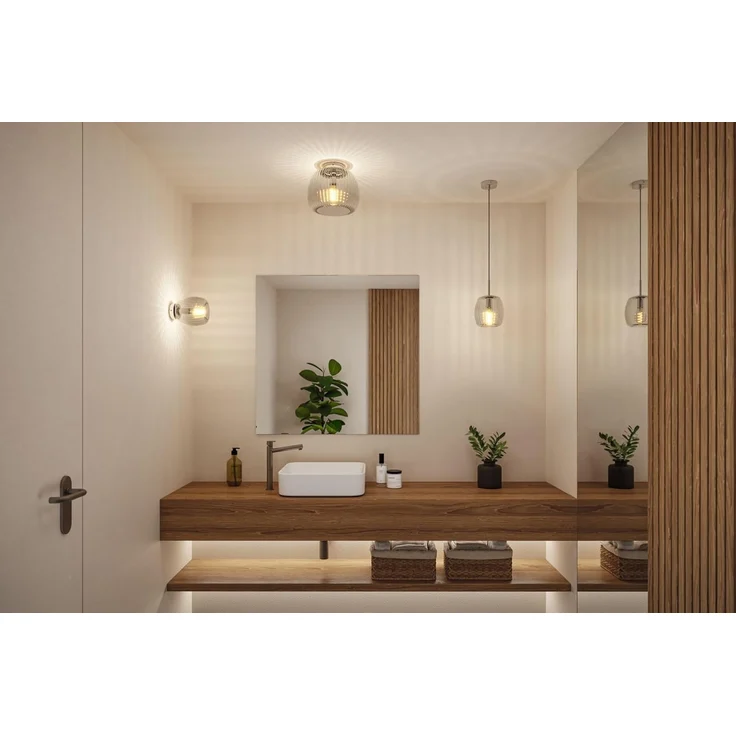 Paulmann 71143 Selection Bathroom Pendelleuchte Ruya Klarglas Chrom E14 IP44 – Bild 7
