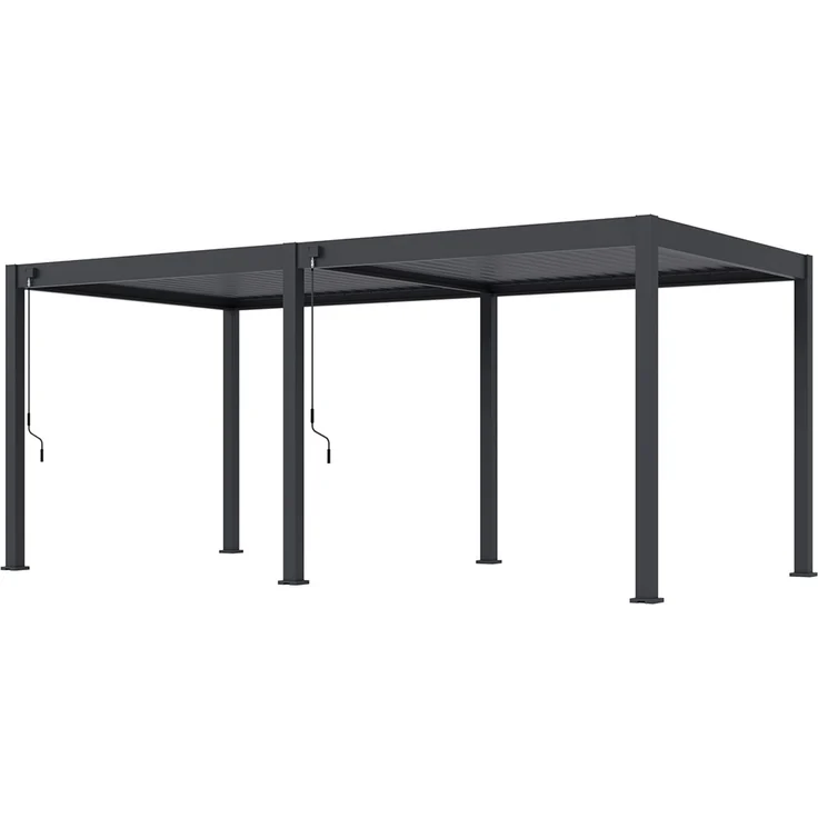 Weide 'Classic' Pergola, freistehend, Aluminium / Stahl anthrazit, 600 x 300 x 255 – Bild 1