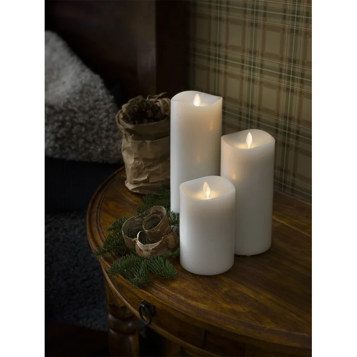 LED Duftkerze mit 6h Timer, flackernd, Ø 9cm, Höhe 18cm, Batteriebetrieb – Bild 8