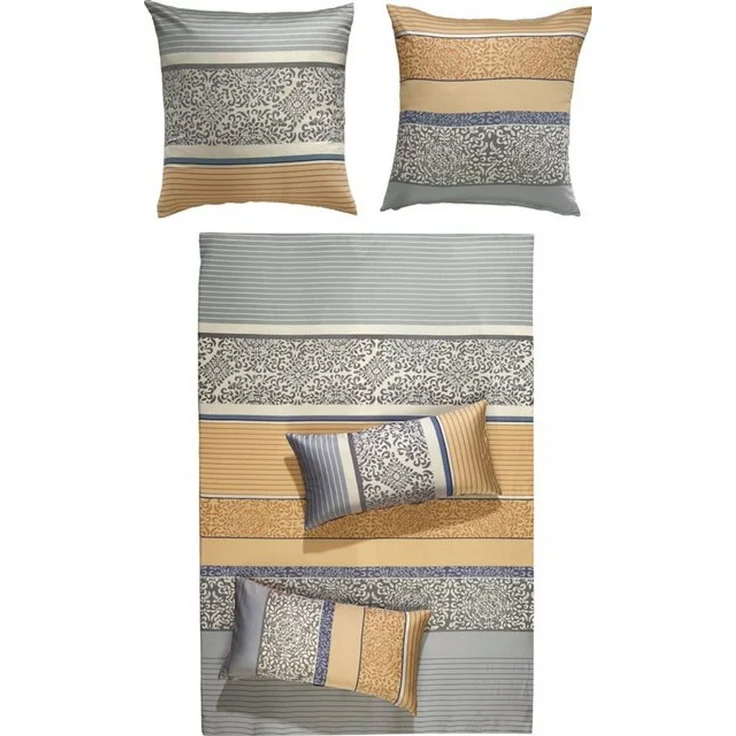 REDBEST Bettwäsche Bettwäsche, Mako-Satin, 2 teilig, Satin Streifen – Bild 4