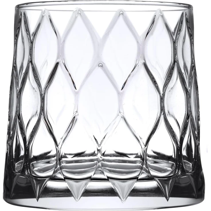Pasabahce Whiskyglas Pasabahce 420194 Leafy Trinkgläser Whiskyglas Saftglas 4er Set 300cc – Bild 1