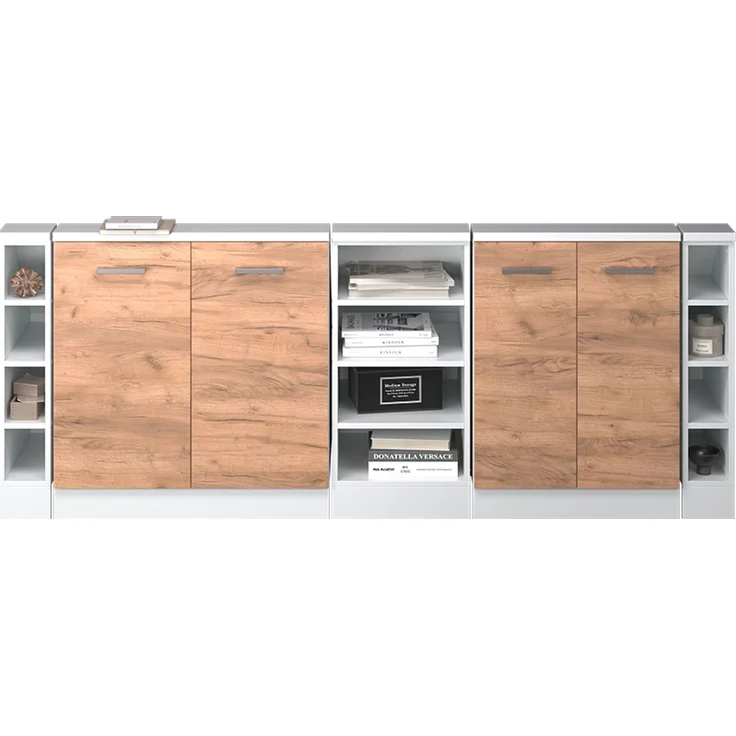 Küchenschrank für Dachschrägen R-Line Goldkraft Eiche 210 cm 5er Set Vicco – Bild 6