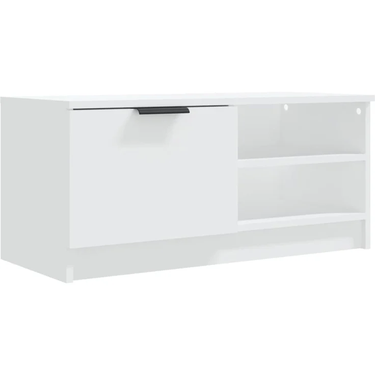 2 pcs TV-Schrank, Lowboard TV Weiß 80x35x36,5 cm Holzwerkstoff – Bild 6