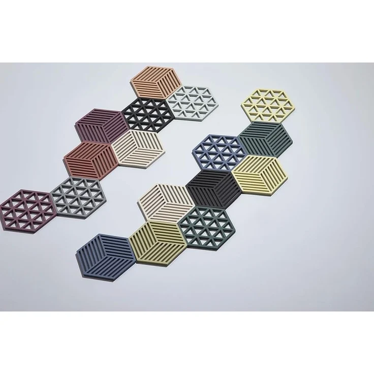 Zone Denmark Topf-Untersetzer Silikon Hexagon Warm Grey – Bild 2