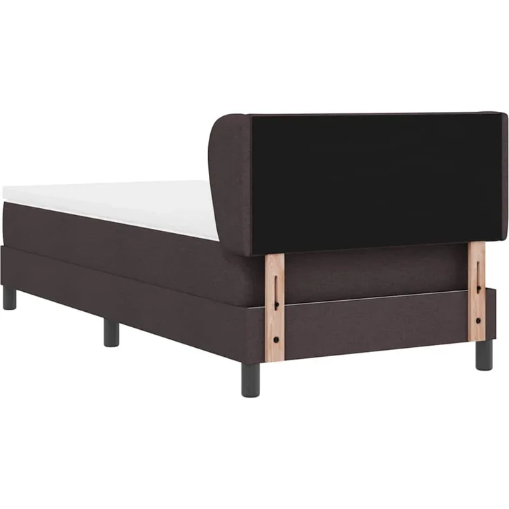 vidaXL Boxspringbett mit Kopfteil Dunkelbraun 90 x 200 cm Stoff 3340069 – Bild 8
