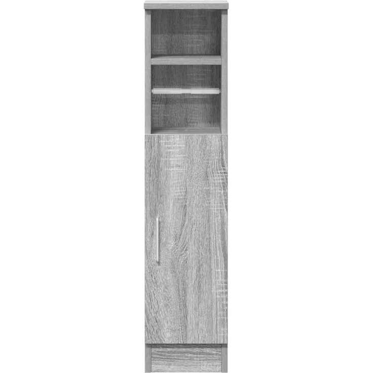 vidaXL Badezimmerschrank mit Rollenhalter Grau Sonoma 20,5x22x90 cm 858502 – Bild 4