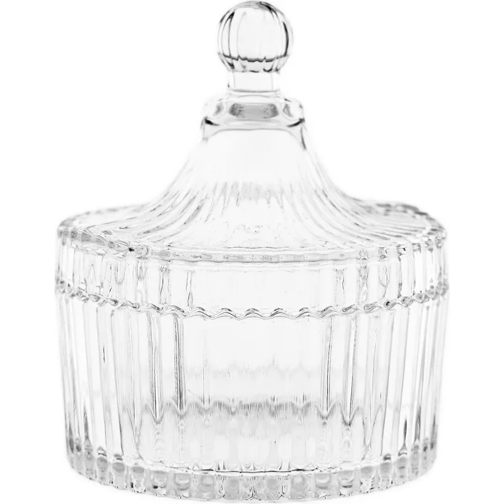 Zuckerschale mit Deckel aus Glas - 240 ml