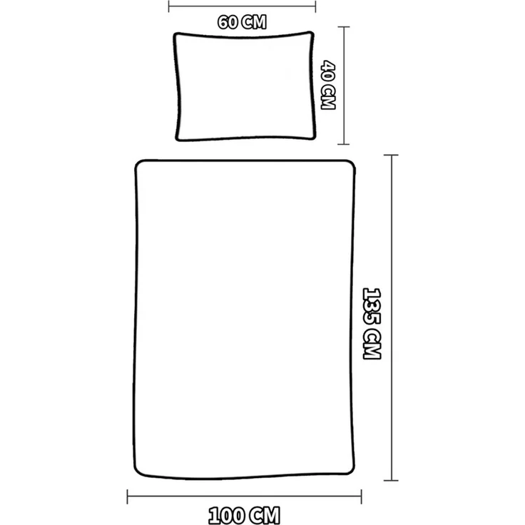 Weiche Kinderbettwäsche aus Baumwolle – 100x135 cm Bettbezug & 40x60 cm Kissenbezug – Bild 3