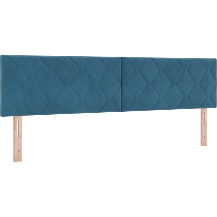vidaXL Ottoman-Bett mit Matratze und LED Dunkelblau 180 x 200 cm Samt 3457231 – Bild 5