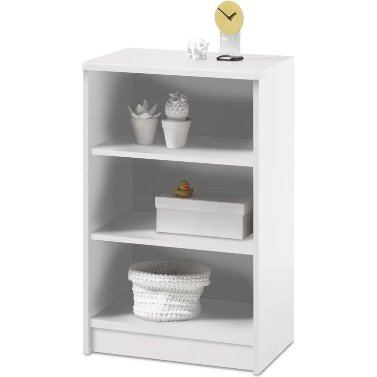 Regal >Olli< in Weiß - 54x86x34cm (BxHxT)