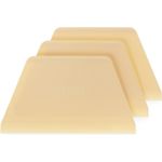 HENDI Teigschaber, Trapezförmig, Teigschaberkarte, Teigspachtel, Teigschneider, Geschirrspülmaschinengeeignet, 3 Stück, 216x128 mm, Polypropylen