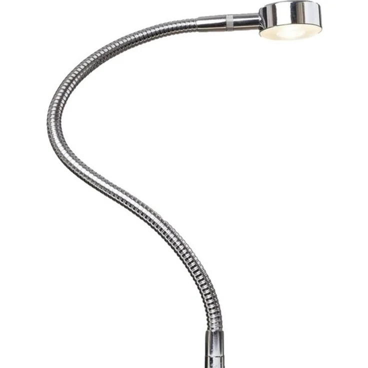 kalb Bettleuchte LED Leseleuchte Bettlampe Flexleuchte chrom silbergrau Touch Schalt, warmweiß – Bild 4