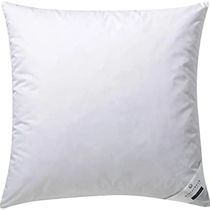 Billerbeck Kopfkissen Gabriela 3-Kammern-Kissen, Daunenkissen mit Gänsedaunen und -Federn, 40 x 80 cm, feste Stützkraft, waschbar bis 60 °C, für Hausstauballergiker geeignet – Bild 1