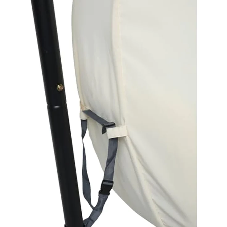 Svita Nelly Hängesessel, Beige, Metall, 1-Sitzer, 105x195x105 cm, für Garten und Indoor, max. Belastbarkeit 120 kg – Bild 7