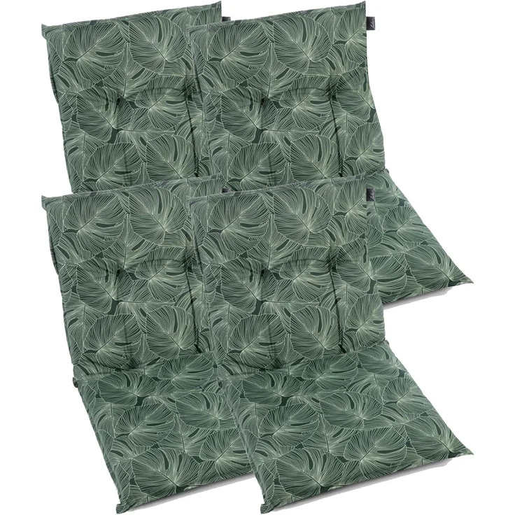 Gartenstuhlauflagen Hochlehner Niederlehner I Extra 8cm Dicke Sitzauflagen I Made in Europe I Stuhlauflage für Gartenstuhl I Polster für Gartenmöbel I hoher Komfort – Bild 1