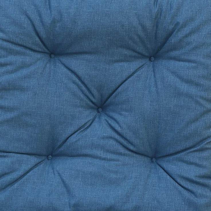 Chicreat Bankkissen mit Rückenteil 100 x 98 x 8 cm, Blau/Grau – Bild 2