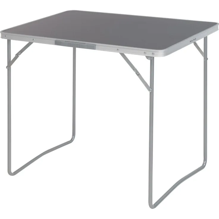 Koopman Campingtisch Klapptisch Aluminium 80x60 cm Grau Leicht Zelten Urlaub (1-St), 80x60x70cm, mit Tragegriff, Aluminium, Wasserdicht, Camping