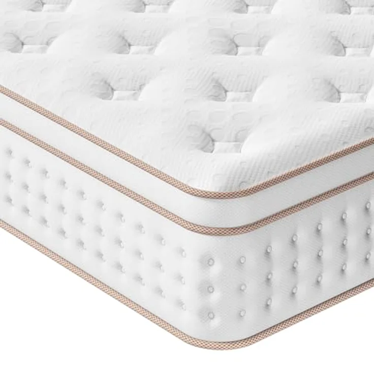 Vesgantti Matratze 160x200 Taschenfederkernmatratze 30 cm hoch, H3 Orthopädische Federkernmatratze, ÖkoTex Zertifiziert, Federkernmatratze Rollmatratze Mittelfest