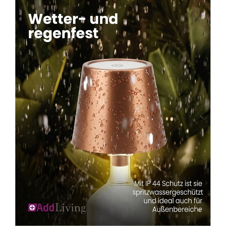 AddLiving LED Flaschenleuchte Bronze – Bild 4