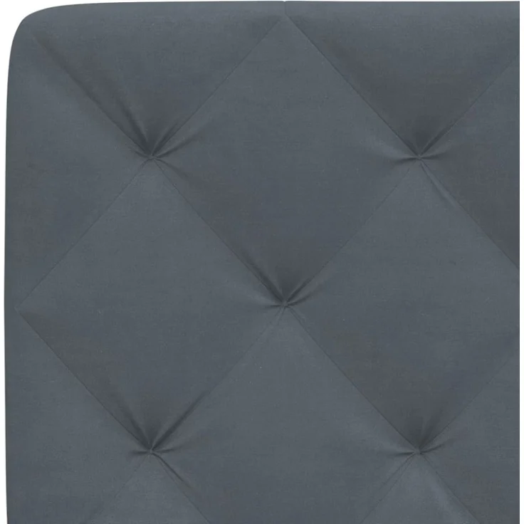 vidaXL Kopfteil-Kissen Dunkelgrau 180 cm Samt 374740 – Bild 6