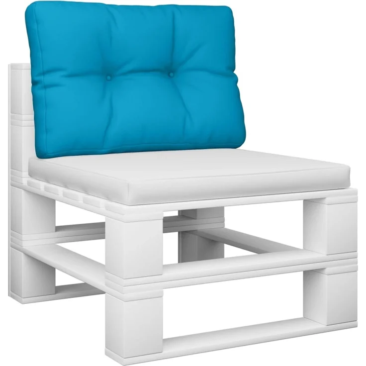 vidaXL Palettenkissen Hellblau 60 x 40 x 12 cm Stoff – Bild 2