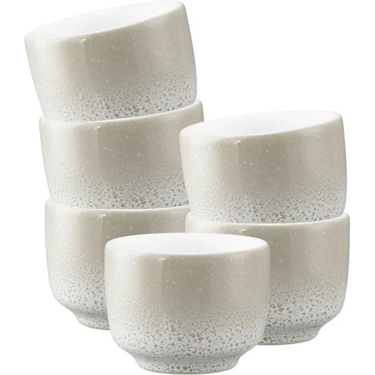 Seltmann Weiden Sento Home Espressotasse ohne Henkel 80 ml 6er Set - Aura cream