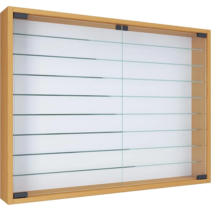 VCM Wandvitrine Mandosa 918630 Buche H. 60 x B. 80 x T. 10 cm – Bild 3