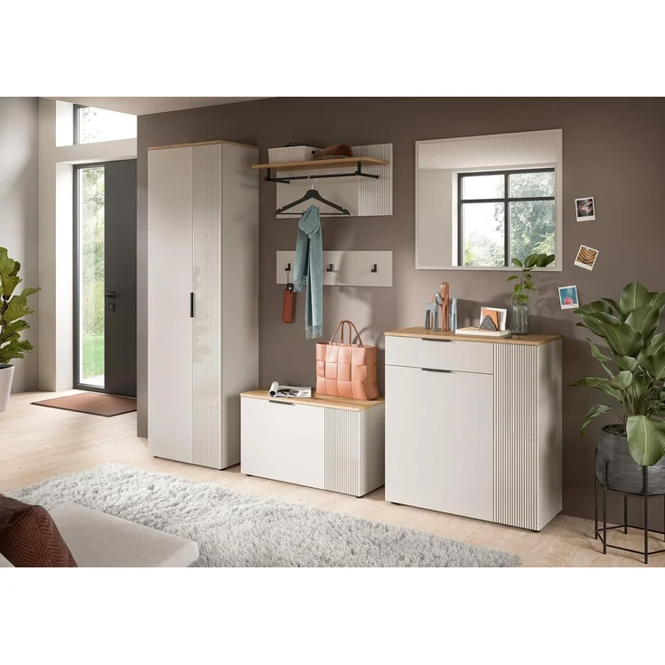 Kommode (B/H/T: 80x88x36 cm) in Kaschmir Nachbildung und Kaschmir Nachbildung – Bild 4