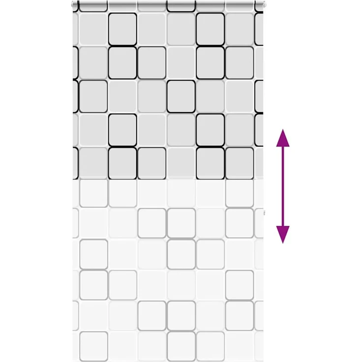 vidaXL Duschrollo mit Kassette 140x240 cm Stoffbreite 136 cm 4015049 – Bild 4
