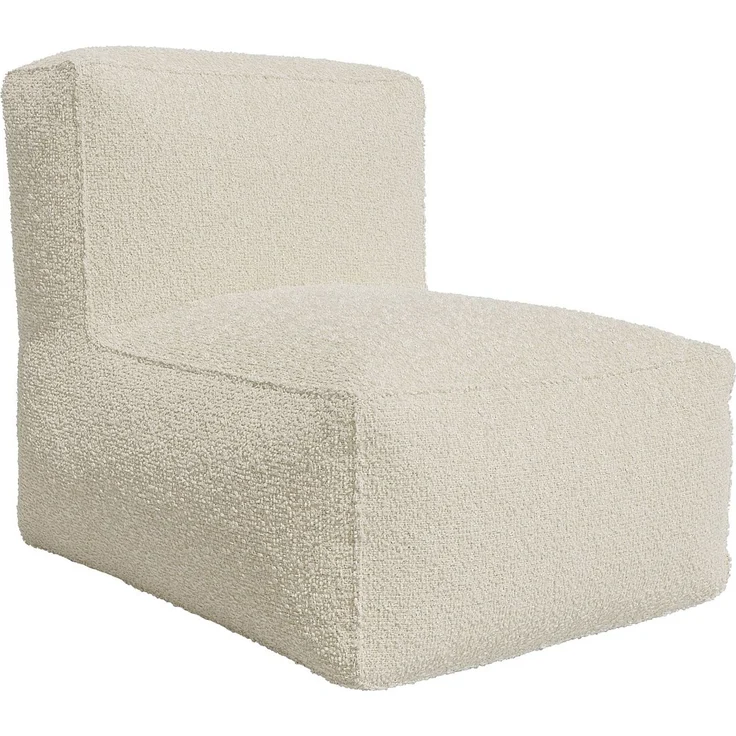 Vente-unique - Sessel - Bouclé-Stoff - Cremeweiß - NOUMARA – Bild 3