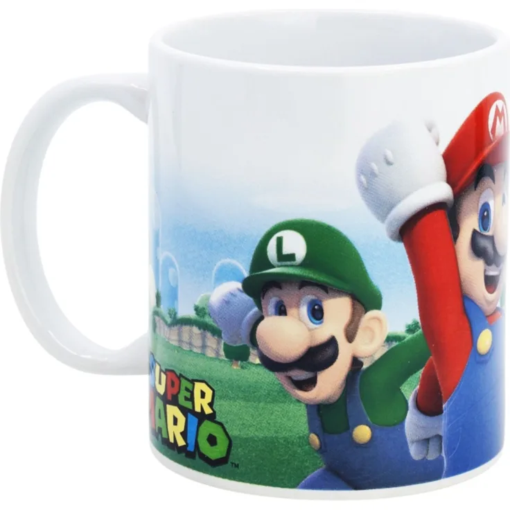 Super Mario Tasse 325ml Keramikbecher im Geschenkset – Nintendo Fanartikel
