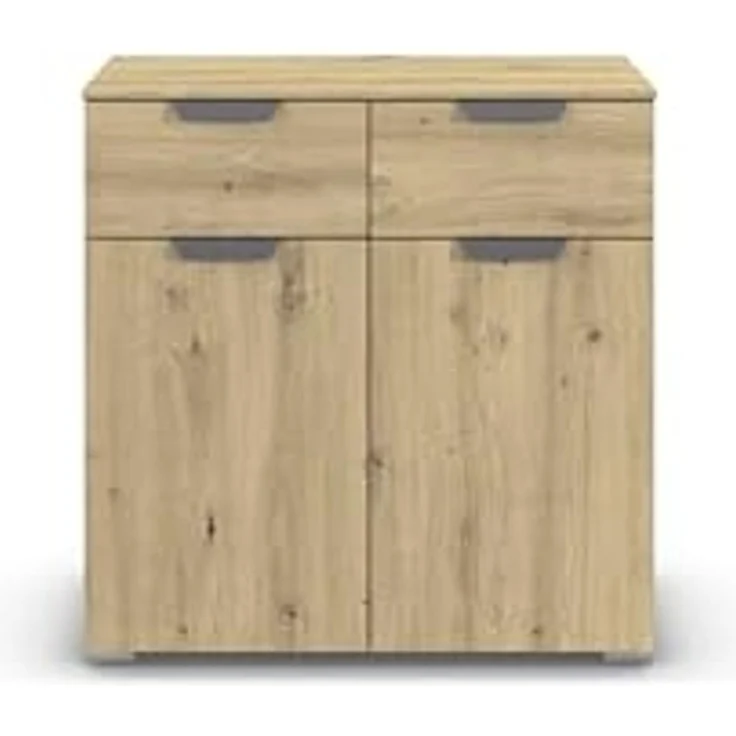 rauch Aditio Box, Kommode, 2-türig, 2 Schubladen, mit Softclose-Funktion, Farbe Eiche Artisan, BxHxT 80x81x42cm – Bild 6