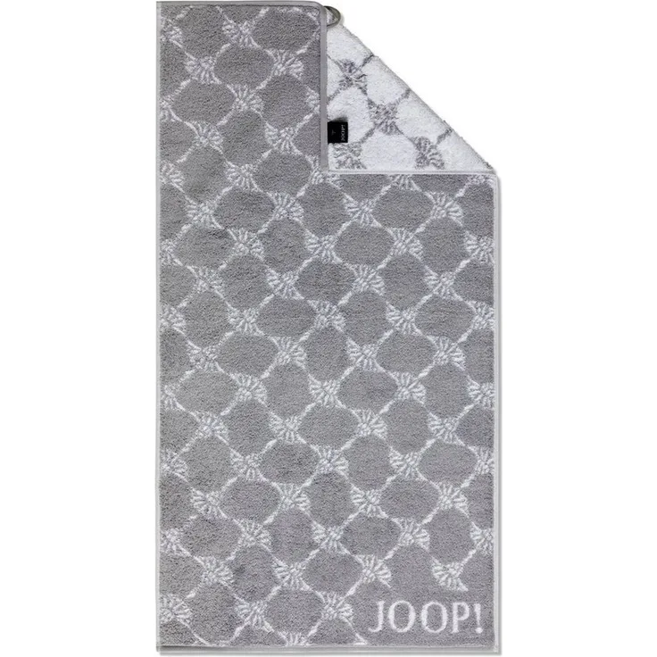 JOOP! Handtücher JOOP! Waschhandschuh Classic Cornflower 1611, 76 Silber, Baumwolle (1-St)