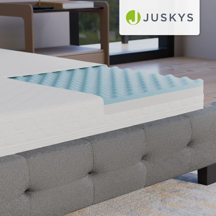 Juskys Kaltschaummatratze 140 x 200 cm Härtegrad H3 16 cm hohe Kaltschaum Matratze Schaumstoffmatratze Schaummatratze Bettmatratze – Bild 7