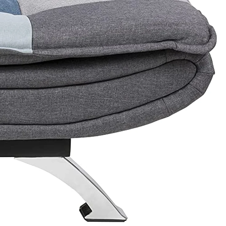 Schlafsofa FAITH, grau/blau, ca. 196 cm – Bild 9
