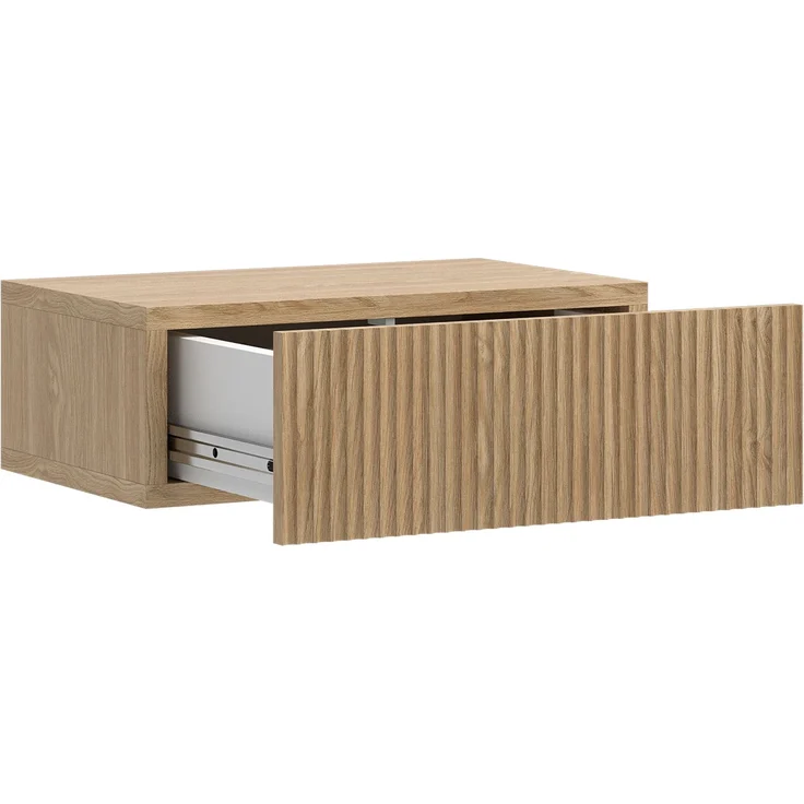 Selsey 'Nolie' Nachtkonsole mit Schublade, Eichenholzoptik, ca. 17 x 50 x 32 cm – Bild 3