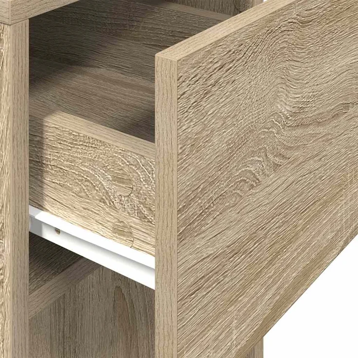 vidaXL Computerschrank mit Schublade Sonoma-Eiche 30x44x74 cm 858733 – Bild 7