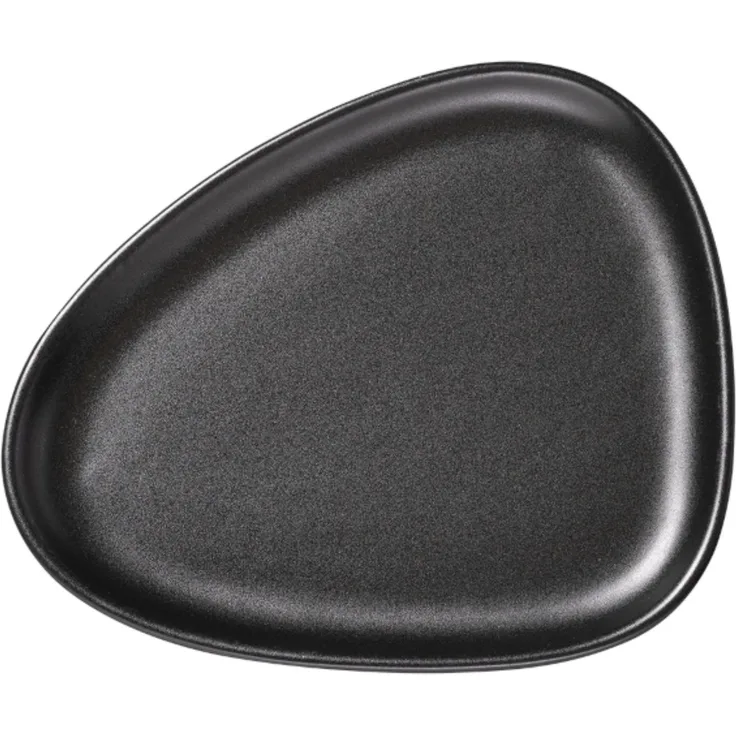 LIND DNA Curve Stoneware Frühstücksteller black