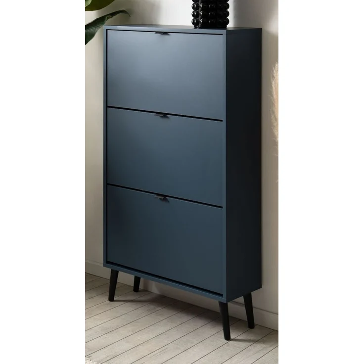 Schuhschrank Aldan in blau 70 x 125 cm – Bild 1