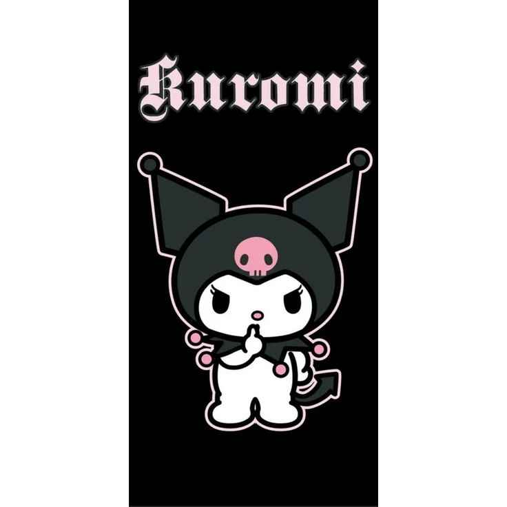 Hello Kitty Kuromi Strandtuch 70 × 140 cm für Strand und Schwimmbad oder Badezimmer – Bild 2