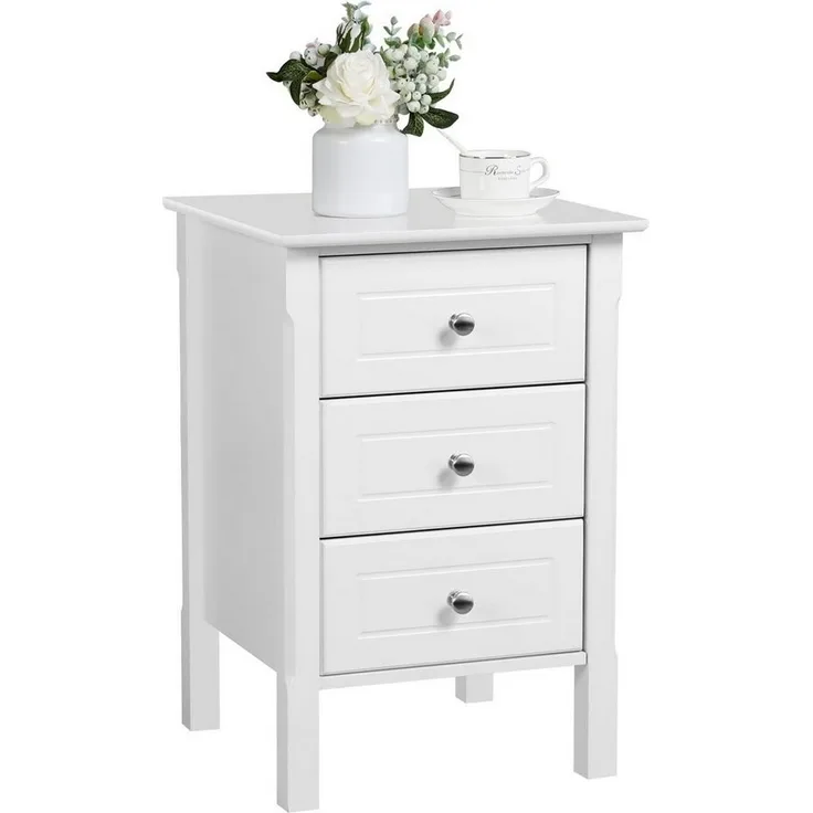 Yaheetech Nachttisch, Nachtkommode für Boxspringbett, 60cm hoch