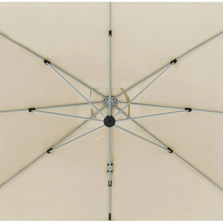 Doppler Sonnenschirm / Ampelschirm "Active II Pendelschirm 350 x 260", natur, 350 x 260 cm – Bild 4